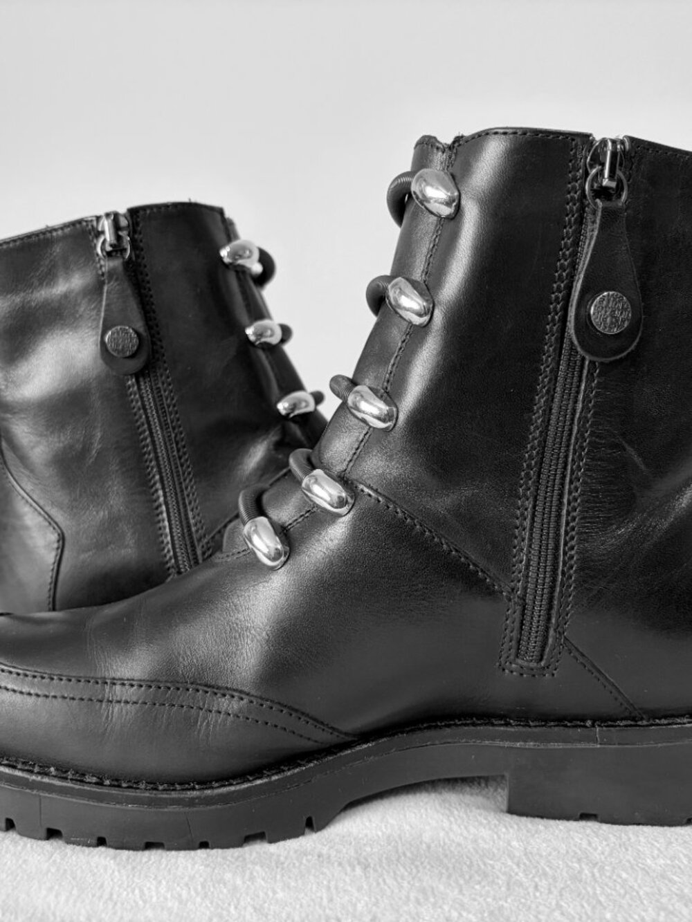 Fabianelli Black Leather Ankle Boots - Made in Italy